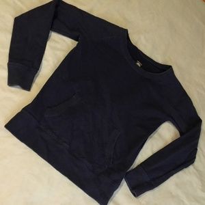 5x$25! Lucky Brand Navy Sweatshirt With a Pocket